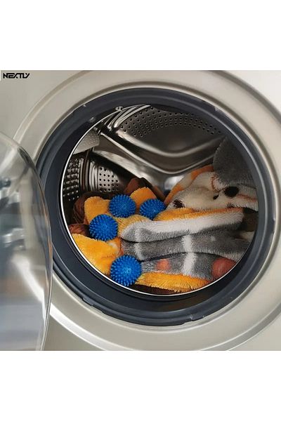 NEXTLY Set of 4 balls for NEXTLY washing machine and dryer, antistatic, reusable