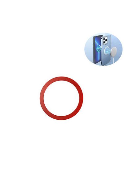 REDz Accessories Magsafe Ring, Magnetic, Apple And Android, Wireless Charging, Red