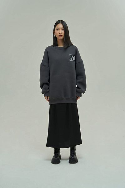 MAİ COLLECTİON Oversize mikina Venera Anthracite