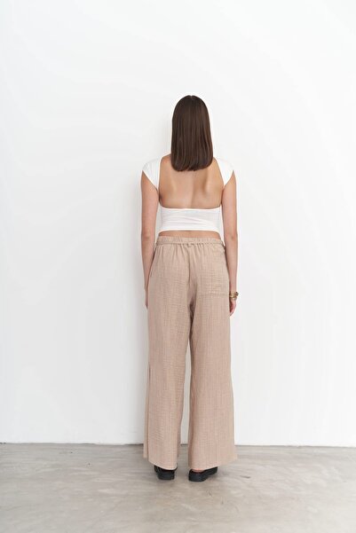BOHEMAİ Harmony Beige Color Side Tie Trousers