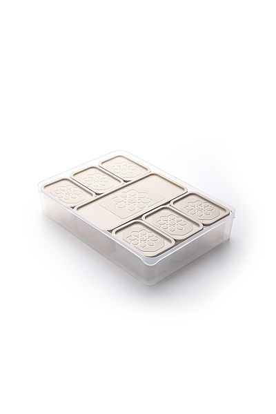 Heredot Mithra Life 8 Pieces Gray Lid Breakfast Set Storage Container Mıt1161