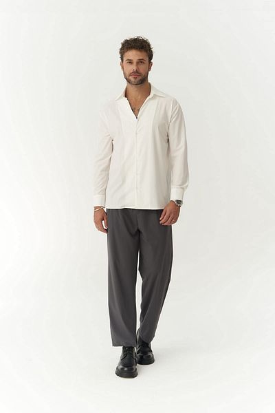 MAİ COLLECTİON Conroy Weißes Herrenhemd