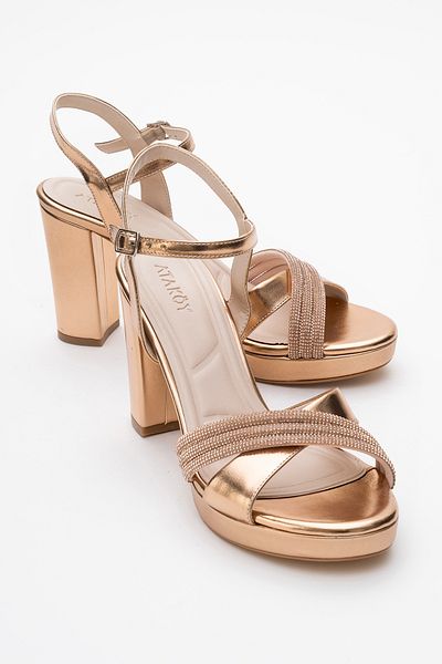 Ataköy Ayakkabı WOMEN'S STONE PLATFORM HEEL SHOES