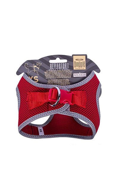 Doggie Cool Woven Reflective Small Breed Collar Red 30-34 cm (Arg-Xs)