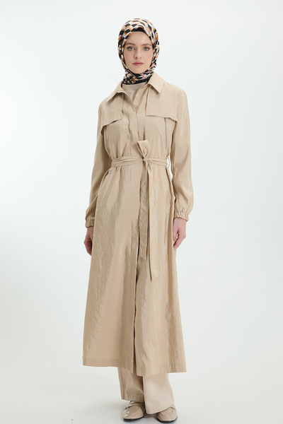 Setrms Kuşaklı Paraşü Pardösü