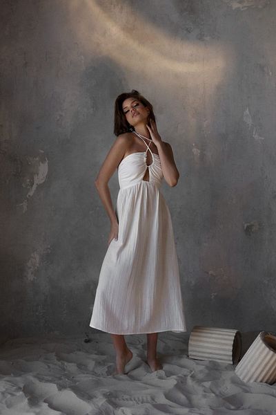 BOHEMAİ Φόρεμα Mykonos White Muslin