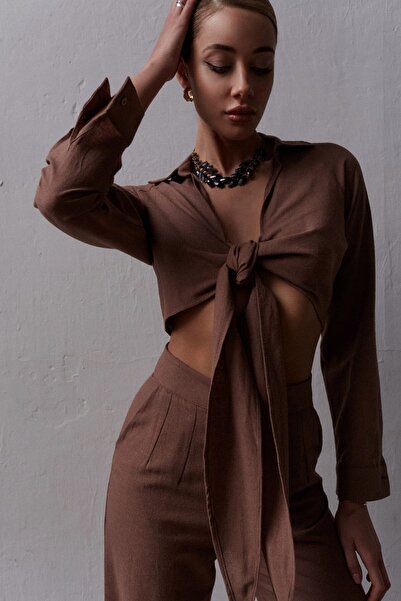 BOHEMAİ Hnedá ľanová súprava Marsilia