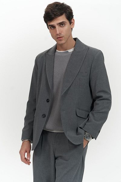 MAİ COLLECTİON Orlando Smoked Herren-Jacken-Hosen-Set