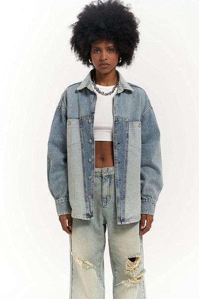 MAİ COLLECTİON Jachetă de blugi unisex Saadrian Blue