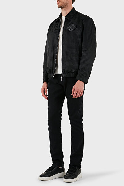 BOSS Kareli Regular Fit Düz Yaka Bomber Ceket Erkek CEKET 50543129 001