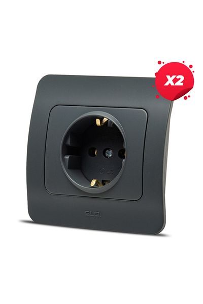 ELBI ELECTRIC X2 - Jazz socket without CP, anthracite, Elbi