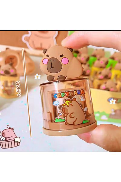 synshop Capybara Capybara Pencil Sharpener Pencil Opener with 2 Compartments