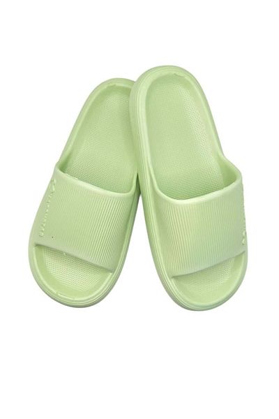 TECOS Women's Beach or Pool Slippers, Size 38-39, Ultra Light, Green, 24.5 Centimeters