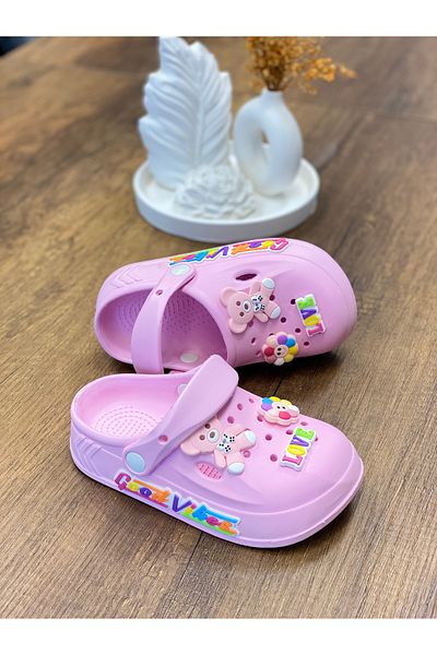 ÇOCUKÇA MODA Girl's Cute Figured Non-Slip Sole Sandals Slippers Sea Pool Garden Slippers, Baby Sandals