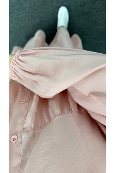 bybaharoz Modal Düğmeli Elbise