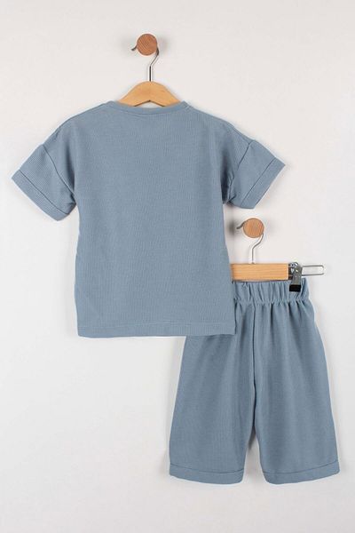 TRENDİMİZBİR Set pantaloni scurți pentru băiat - cu nasturi