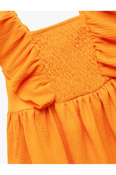 Koton Orange Baby Girl Dress 5Smg80008Ak