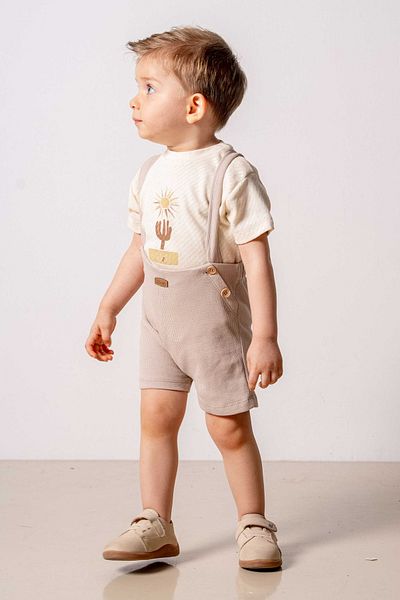 bombe Baby Kids Caramel Cotton 2-Piece Set First I Trend Fashion Bottom Top Set