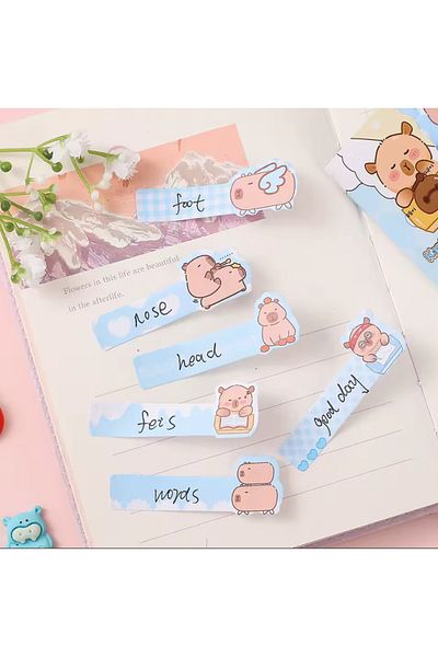 synshop Capybara Kapibara Postit Adhesive Note Paper Bookmark 160 Sheets