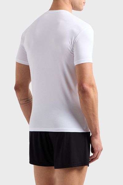 Emporio Armani Stretch Slim Fit Crew Μπλουζάκι Ανδρικό Μπλουζάκι EM000379 AF10783 U0002