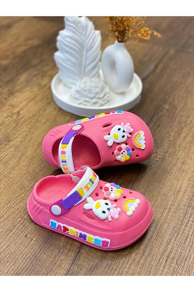 ÇOCUKÇA MODA Girl's Cute Figured Non-Slip Sole Sandals Slippers Sea Pool Garden Slippers, Baby Sandals