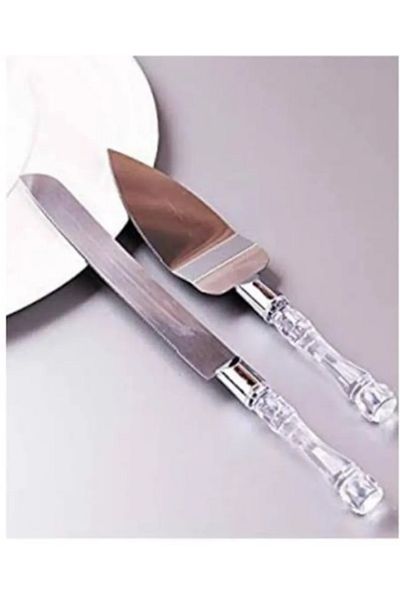 Rooc Crystal Handle Cake Serving Set Spatula Knife Fenomen Serving Set
