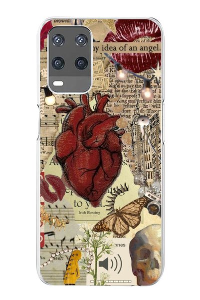 TechTree Oppo A54 Compatible Vampire Diaries Vintage Transparent Silicone Case