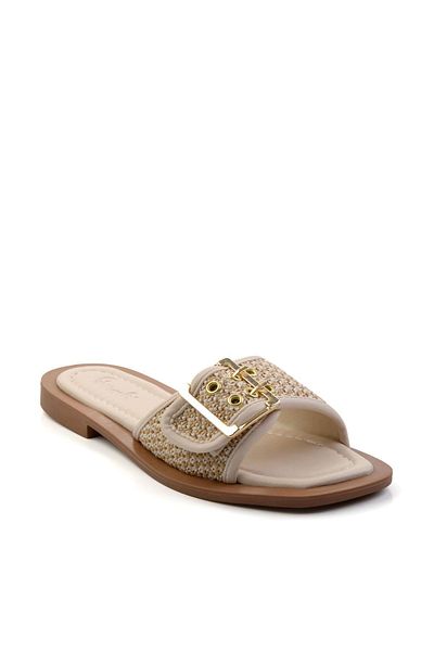 Bambi Beige Women's Slippers K 04826053428