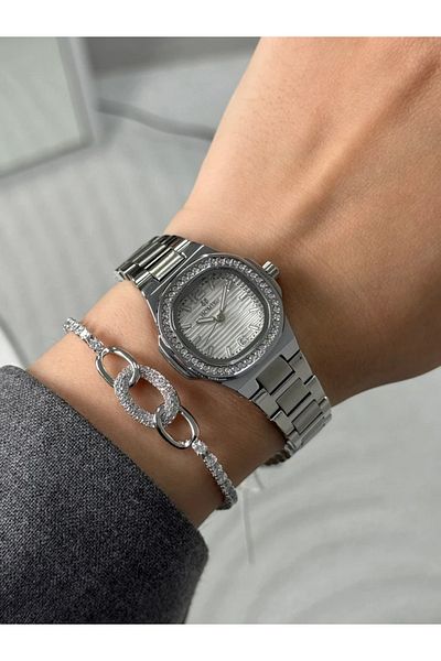 Homies Guaranteed Premium Women's Wrist Watch Silver (White Dial) Rshms-185