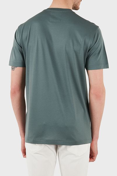 Emporio Armani Cotton Blend Regular Fit Crew Neck Logo t Shirt Men t Shirt 8N1Td8 1Juvz U
