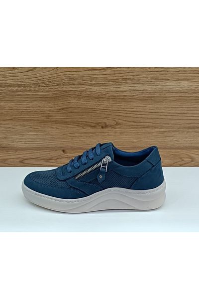 Greyder 57705 Pantofi de damă casual din piele naturală albastră