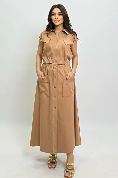 FEVER Elastik bel midi boy etek