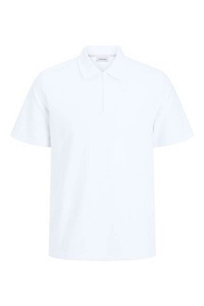 Jack & Jones Ανδρικό μπλουζάκι με γιακά πόλο Jjbenja Polo Ss White 12269338
