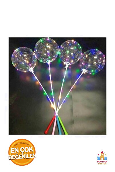 PapatyamPartiEvi LED Işıklı Folyo Balon - Partilerde Şık Dekorasyon Etkisi