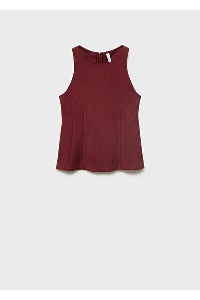 MANGO Woman Halter Yaka Evaze Bluz