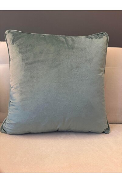 ref crea Velvet Piping Throw Pillow Cover Green