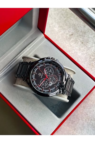 S.POLO New Season Square Model Black Color Men's Wristwatch with Bracelet Gift Father's Day Gift