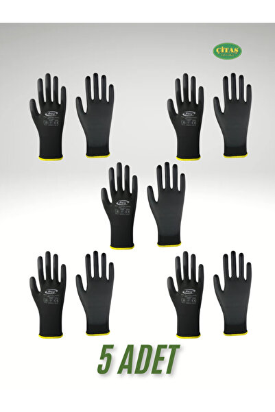 ÇİTAŞ Aky Size 10 XL Polyurethane Work Gloves Black Pu500 (Touch) Phone Scree...