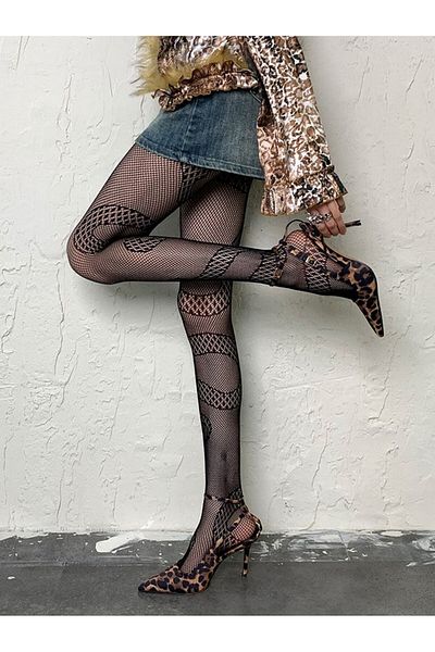VEGAROKS Pantyhose Snake Yilan Patterned Women's Pantyhose