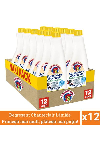 chante clair Promo Pack 12 X Chanteclair Universal Degreaser With Lemon, Refill, 7200 Ml, Degreaser