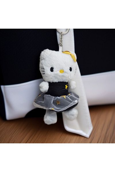 Meyra Accessories Sanrio Kuromi Hello Kitty Skirted Plush Keychain Cute Good Quality Colorful Color Optional 1Pc