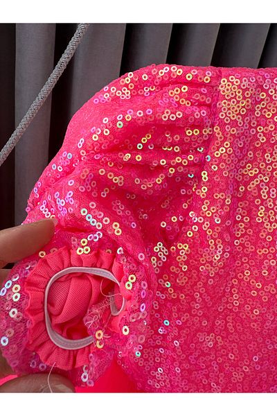 Baby Tutu cu paiete cu paiete spectacol Ziua de naștere 23 aprilie Costum de petrecere Rochie de seară cu mâneci balon pentru fete Rochie pentru copii