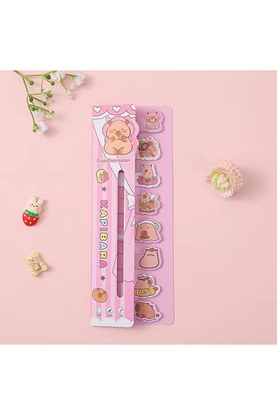 synshop Capybara Kapibara Postit Adhesive Note Paper Bookmark 160 Sheets