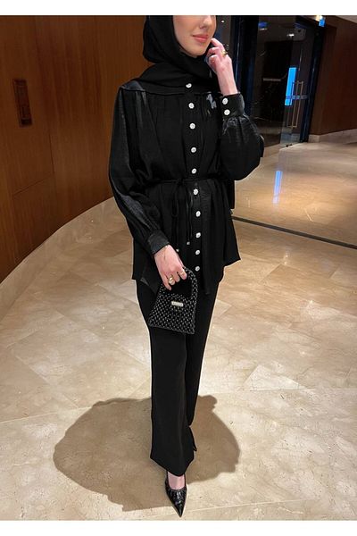 İnce Stil Tunic - Black - Slim