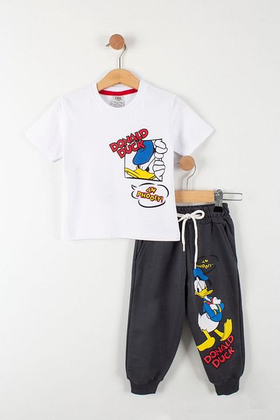 TRENDİMİZBİR Σετ με στάμπα Donald Duck για αγόρια