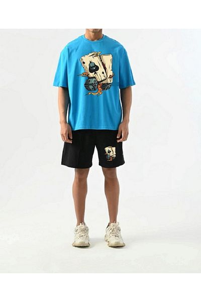 FAEL LİFE Unisex Sort Thsort Suit with Printed Dice