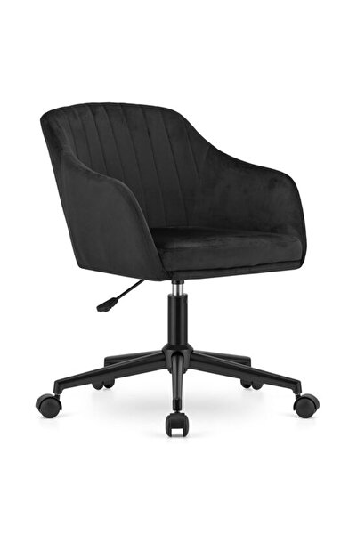 Avex Καρέκλα γραφείου, Artool, Mink, περιστρεφόμενη, βελούδινη, μαύρη, 61x68x...