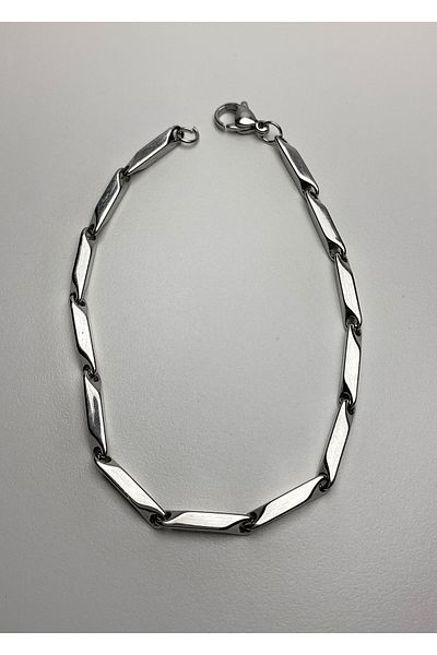 Tixy Pixy 316L Stainless Steel Match Model Silver Men's Bracelet