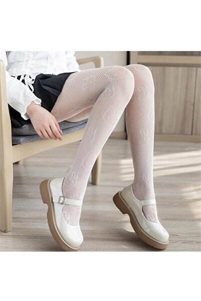 VEGAROKS Pantyhose Hello Kitty Beyaz Ithal Külotlu Çorap