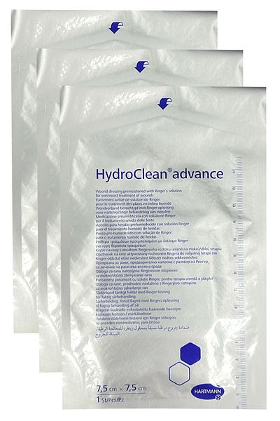 Hartmann Hydroclean Advance 7.5Cmx7.5Cm - 3 Pieces